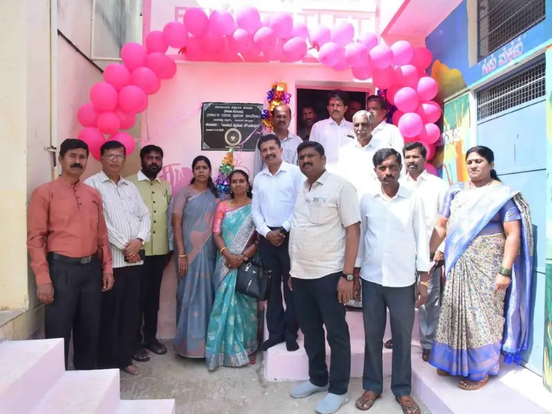 Pink Room in Govt School Tumkur