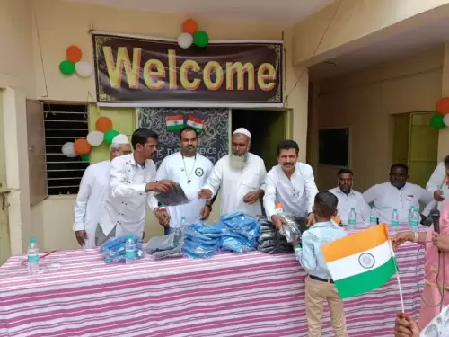 Uniform Distribution in Govt Urdu Primary School, Belathur - Heart Of Giving