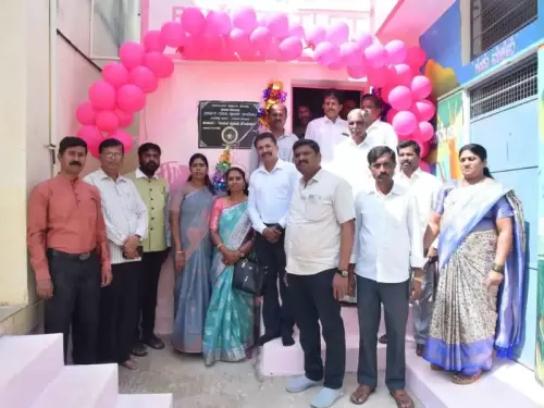 Inauguration of Pink Room at Govt. High School - Kolar - Heart Of Giving