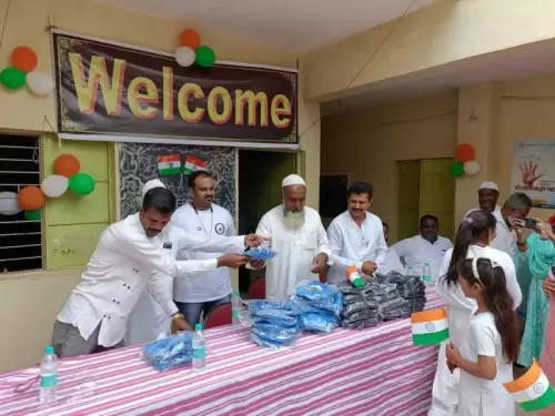 Uniform Distribution in Govt Urdu Primary School, Belathur - Heart Of Giving