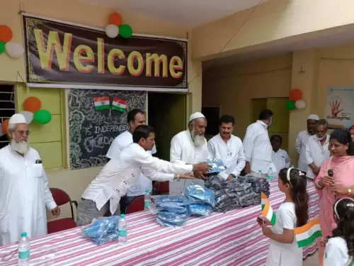 Uniform Distribution in Govt Urdu Primary School, Belathur - Heart Of Giving